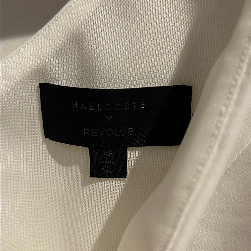 NWT Michael Costello X Revolve Elegant “Ava”White One-Shoulder Dress Size XS - Picture 5 of 8